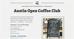 Desktop Screenshot of opencoffeeaustin.org