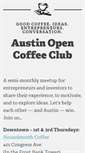Mobile Screenshot of opencoffeeaustin.org